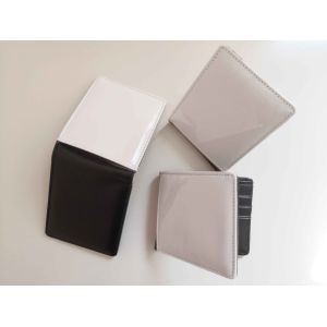 Leather Sublimation Blank Man Purse Wallet With Single Sids Printing With ID