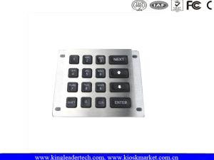 Cheap Waterproof illuminated numeric keypad , Panel mount keypad with 16 back-lit keys MKP100-1 for sale