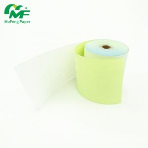 China Auto Copy Print Paper Carbonless Paper Rolls 2 Ply NCR For Cash Register on sale