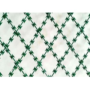 3m 5m 6m Welded Razor Wire Mesh Sheet / Straight Razor Wire 2.5mm Diameter