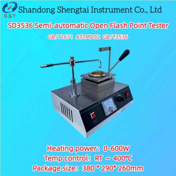 Quality Semi-Automatic Open Flash Point Tester RT ～ 400℃ COC Method Plasticize ASTM D92 wholesale