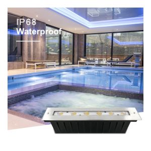 China Linear Underwater Led Lamp 316 Stainless Steel Front Cover IP68 High Lumen 328mm Length for Waterfall on sale
