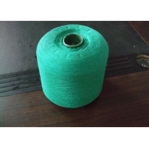 Green Blue Red White Spun Polyester Thread , 20s Polyester Yarn