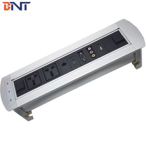 Conference table electric rotate interconnection office desk socket outlet
