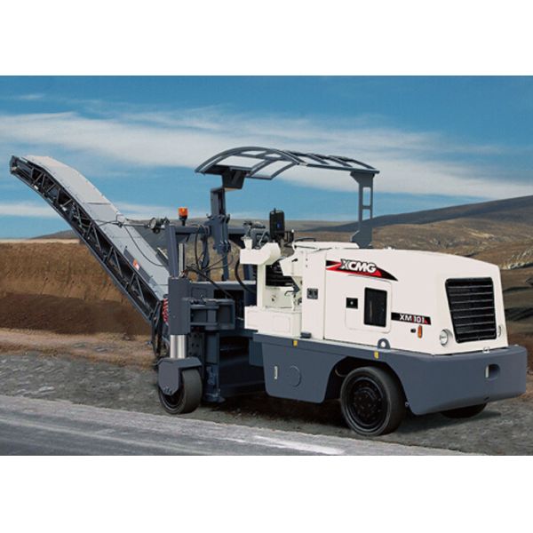 Wheeled Cold Milling Machine , Hydraulic Mechanical Drive System Pavement
