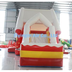 Giant Christmas Bouncy House Inflatable Slide with Blower for Event