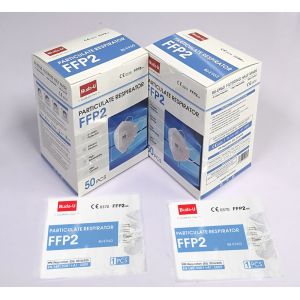 50pcs White Disposable FFP2 Particulate Respirator For Men And Women
