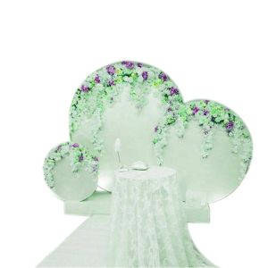 ROHS Acrylic Display Stands Wedding Backdrop Drape Decoration Materials Flower