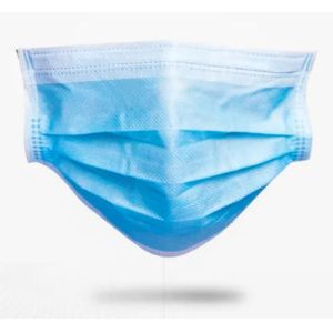 Anti Dust Blue Disposable Protective Mask Elastic Ear Loops With No Pressure