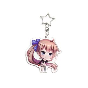 China Custom high quality cute single glitter epoxy plastic acrylic keychain resin charm for phone pendant on sale