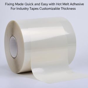 Single-Sided Hot Melt Adhesive Cotton Tape with Hand Tearing and 15m-30m Length for Industrial Fixing and Protection