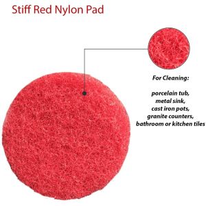 Scrub Pad with Drill Attachment Kit Cleaning Accessory Automatic Spin Scrub