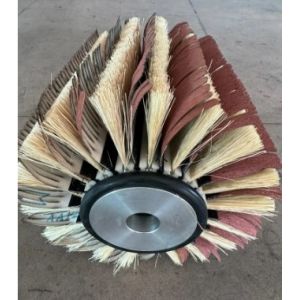 China Customized Grinding And Polishing Brushes Sandpaper Sisal Strip Brush Polishing Rollers For Sanding Machine on sale