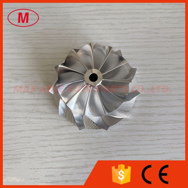 Quality GT2871 452546-0005/trim56 53.11/70.98mm 11+0 blades Bore:5.99mm performance aluminum 2618/billet compressor wheel wholesale