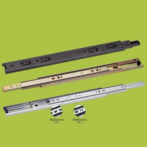 Cheap cabinet hardware Black paint slides full extension runner 22 inch for sale