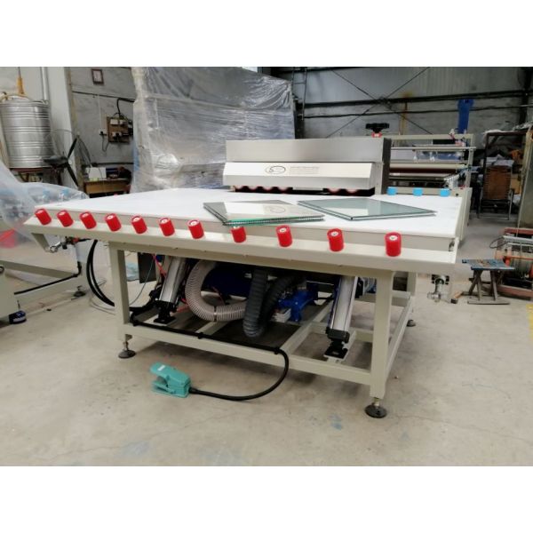 Quality Single Side Double Glazing Equipment Heated Roller Press Table With Air Float & Tilting,Tilting Heated Roller Press wholesale