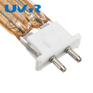 500W 115V Twin Tube Quartz Infrared Heater with Gold Reflector