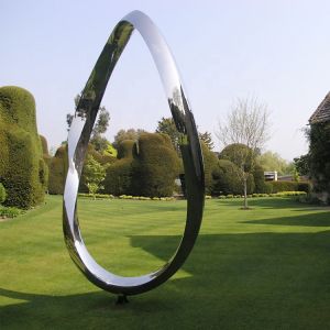 Gnee Garden Circle Abstract Stainless Steel Sculpture Creative