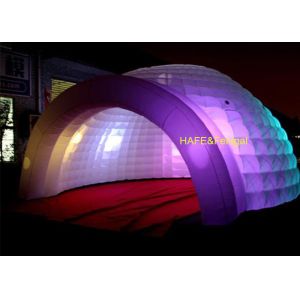 6m X 5m X 4m Oxford Fabric Inflatable Dome Tent With Inner RGB Lighting For