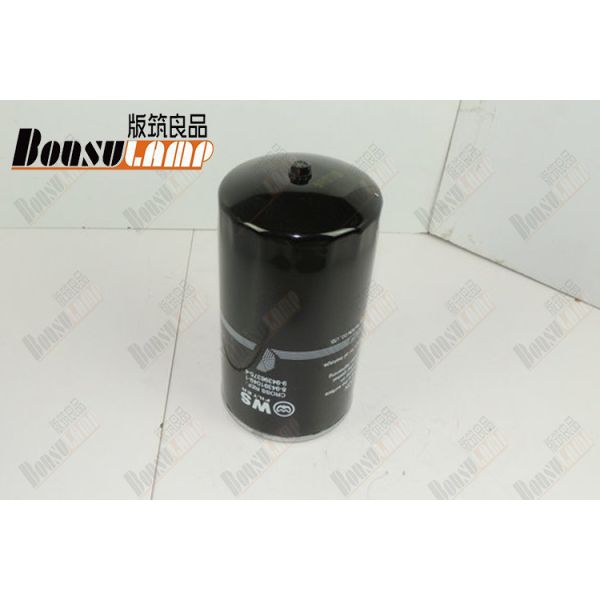 Quality Rust Proof ISUZU FVR Parts Black Oil Filter For 8943910490  Normal Size wholesale