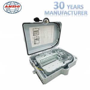 Cheap 16 Cores PLC Cassette Type or 24 Cores adapter and pigtail Outdoor Fiber Distribution Box for sale