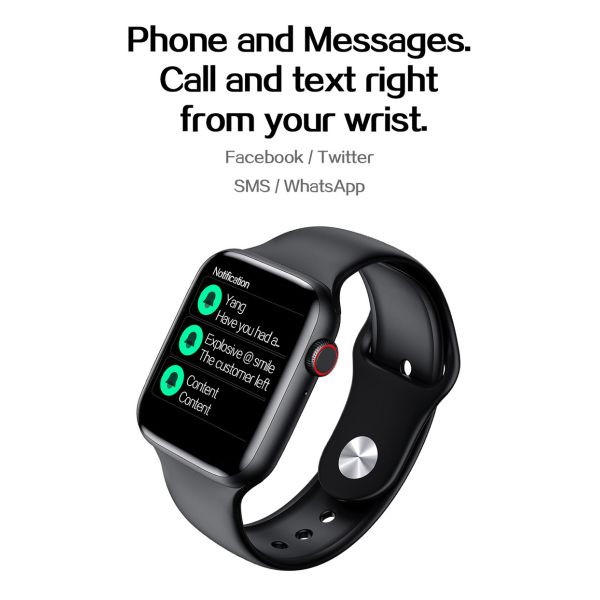 Sleep Monitoring 1.75 Inch T500 Smart Watch 200MAH 3D UI