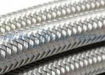 304 Metal Stainless Steel Braided Sleeving Full Coverage For EMI Cable