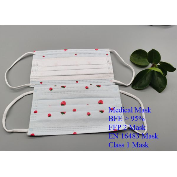 Quality 14.5cm * 9.0 Cm Medical Children Medical Mask Earloop Style High Filtration wholesale