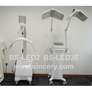 LED phototherapy lamp with two heads Dual panel LED PDT therapy light BS-LED3E
