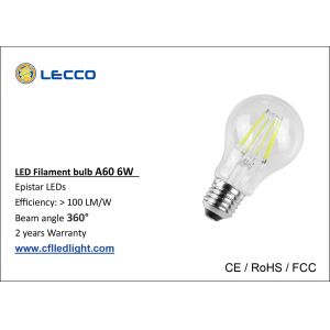 China Led Light Bulb Decorative Filament , Incandescent Filament Lamp For Hotel on sale