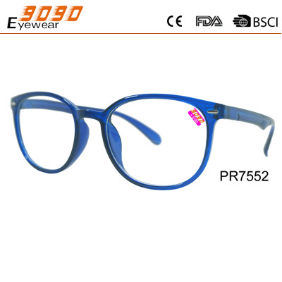 2018 New style hot sell clear plastic innovative reading glasses suitable for