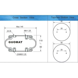 Small Size Industrial Air Spring Fs40-6 Contitech Machine Accessories Phoenix