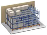 Custom Size Movable Racking Systems / Pallet Flow Rack With Cold Rolled