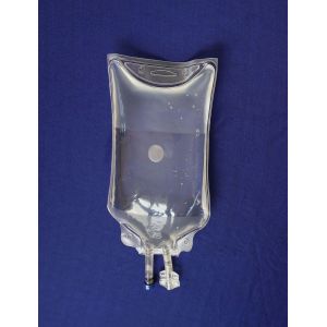500ml IV Solution Medical Fluid Bag Double Tube Infusion Bag Non DEHP Empty IV