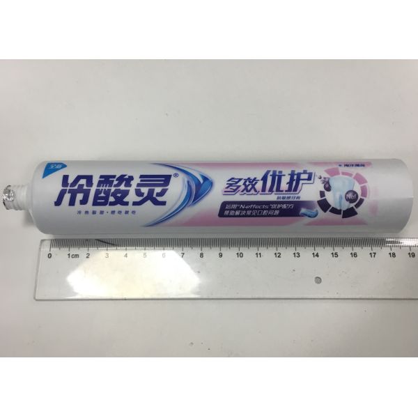 Soft Touch Effect ABL Plastic Toothpaste Tube Packaging With Special Material