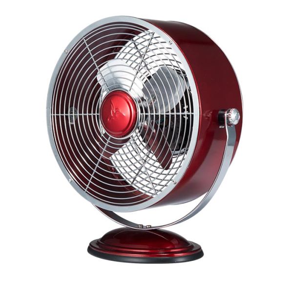 Retro Metal Fan 2 Speed Adjustable Air Cooling Vintage Desk Fan SAA