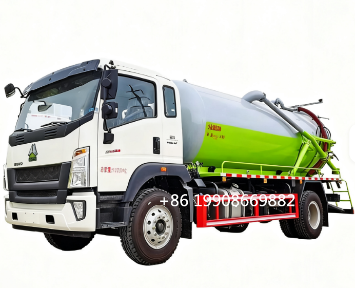 Dongfeng 4x2 Driver 10000L Sewage Suction Truck with Vacuum Pump for Sucking Waste Water Vacuum Sewer Tanker Suction Truck