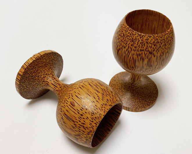 Camping Coconut Wooden Drinking Cups Nordic Style Handmade Wooden Mug