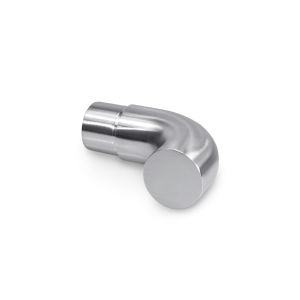 China Stainless Steel Terrace Railings Wall Return Handrail End in Round on sale