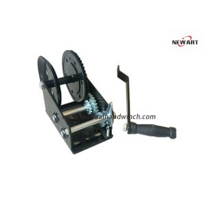 Manually Operated 2500LBS 2 Gear Manual Hand Crank Winch