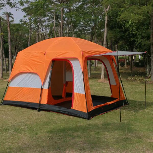 Quality 210D Double Layer Camping Family Tent 3000mm Pu Coating Tent Waterproof wholesale