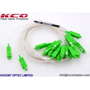 FTTH 2x16 Fiber Optic Audio Cable Splitter Low PDL With SC/APC LC/APC Connector