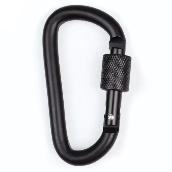 8.00cm * 5.00cm * 1.00cm Package Size D Shape Aluminum Mini Keychain Carabiner