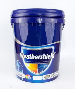 Cheap Portable 20L Pail Empty Blue Round Plastic Paint Bucket With Lid for sale