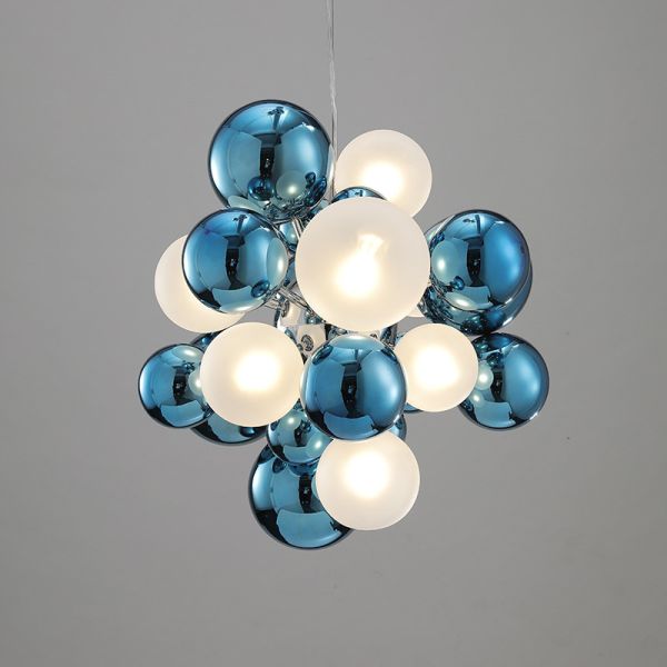 Postmodern Glass Ball Chandelier Lighting Modern Luxury LED Hanging Light(WH-MI