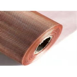 Fine Copper Mesh Fabric , 60 Mesh 80 Mesh Copper Shielding Mesh Wear Resistant