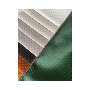 China Printed Polyester Fabric For Sofa Ultrasonic Embossed Velvet Fabric on sale
