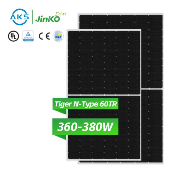 AKS Jinko Tiger N-type 60tr Solar Panel 360W 365W 370W 375W 380W Solar Panel