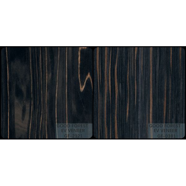 Engineered Wood Veneer Ebony Wood Veneer 0.15-0.55 mm Thickness