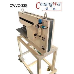 Pneumatic V-Cut Machine for PCB Depanelization with Motorized Linear Blade CWVC